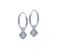 Silver Hoop Earring HO-2565